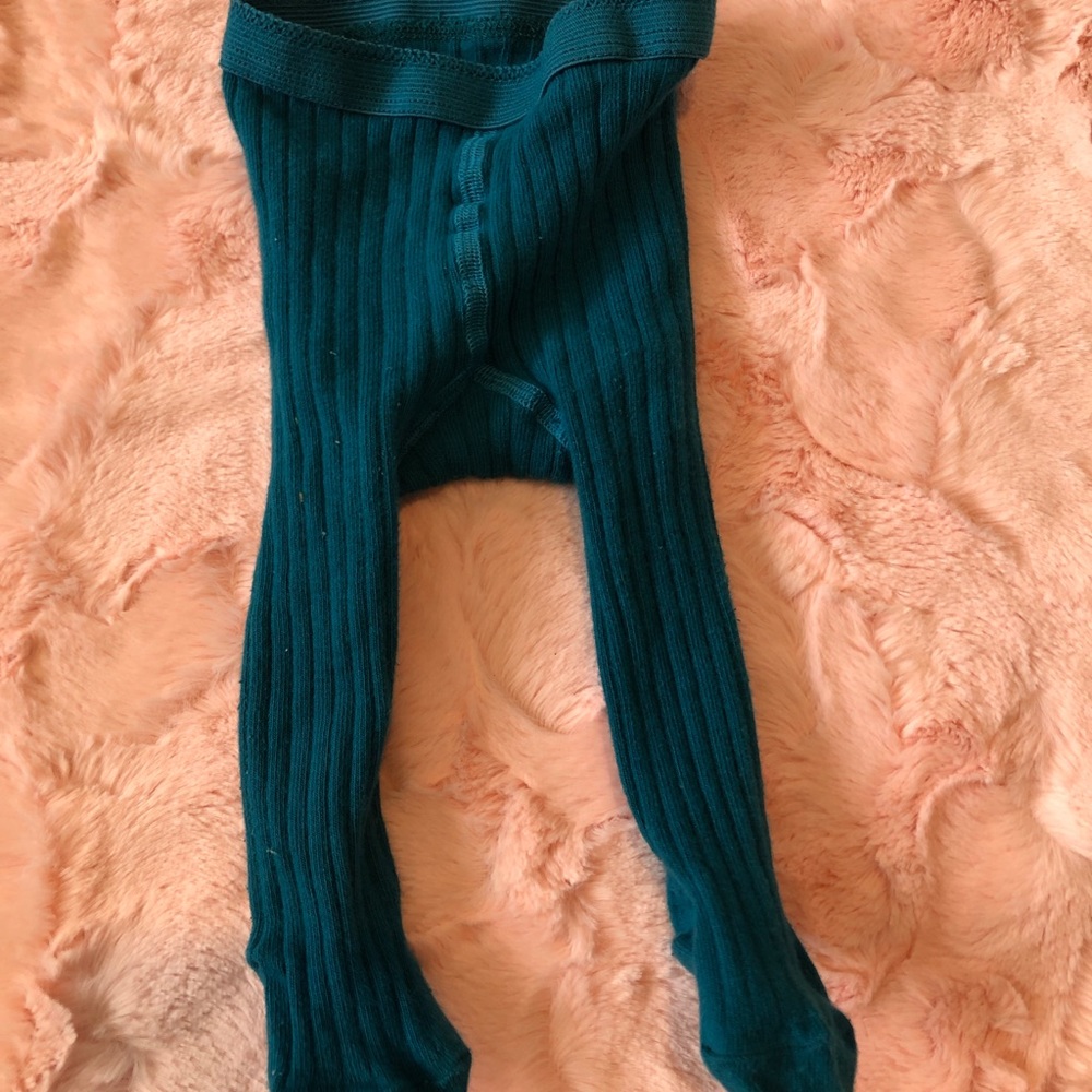 Turquoise Hanna Andersson Tights 3-6m